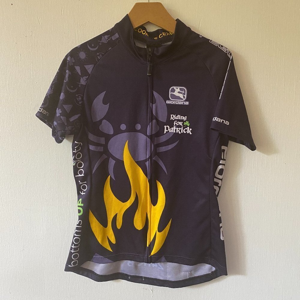 Giordana Cycling Jersey Womens XS Full Zip Rear Pocket Short Sleeve Breathable